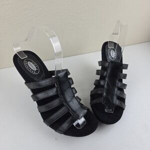 Dr. Scholl's Wired Strap Slip-On Wedge/Wide Heel Sandals Size 9M.